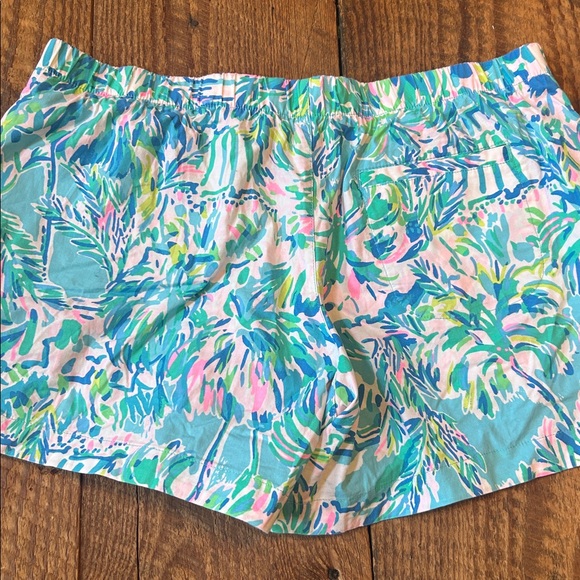 Lilly Pulitzer Ocean View Blue Ibiza Cabana Cocktail Shorts - Picture 4 of 5